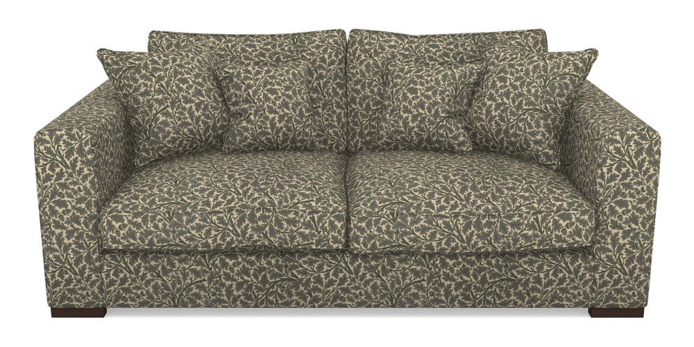 Product photograph of Stourhead 3 Seater Sofa In V A Drawn From Nature Collection - Oak Tree - Dark Green from Sofas and Stuff Limited