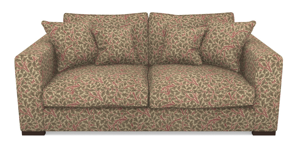 Product photograph of Stourhead 3 Seater Sofa In V A Drawn From Nature Collection - Oak Tree - Red from Sofas and Stuff Limited