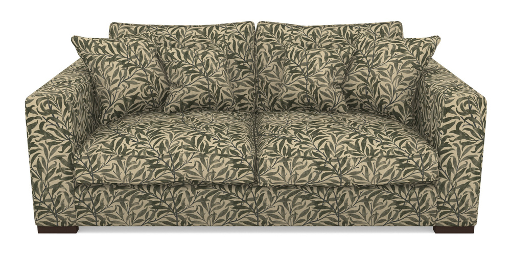 Product photograph of Stourhead 3 Seater Sofa In V A Drawn From Nature - Willow Bough Large - Dark Green from Sofas and Stuff Limited