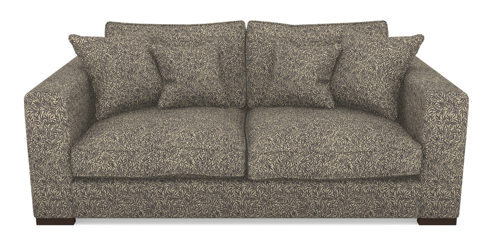 Product photograph of Stourhead 3 Seater Sofa In V A Drawn From Nature Collection - Willow - Navy from Sofas and Stuff Limited