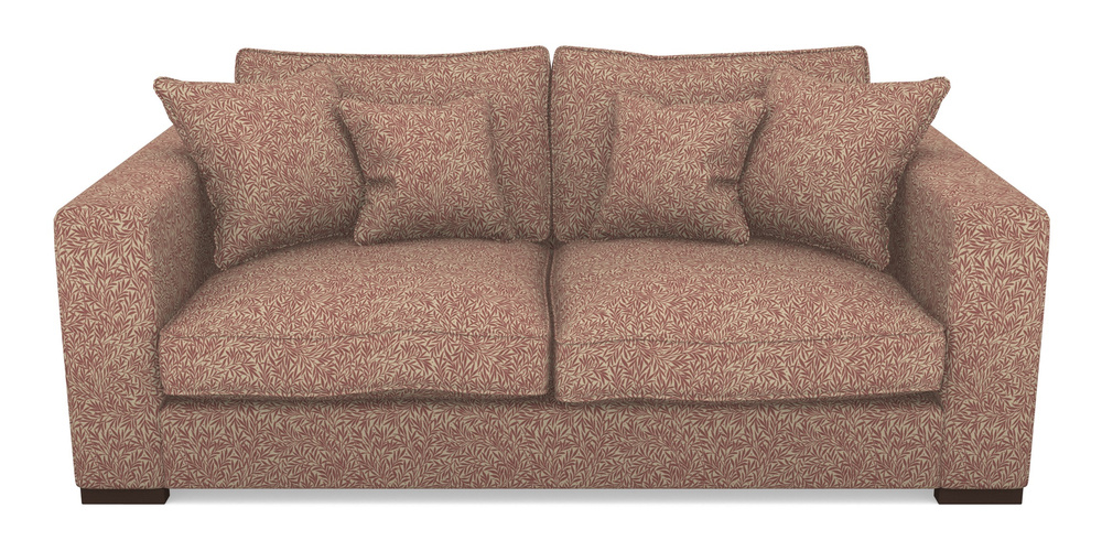 Product photograph of Stourhead 3 Seater Sofa In V A Drawn From Nature Collection - Willow - Red from Sofas and Stuff Limited