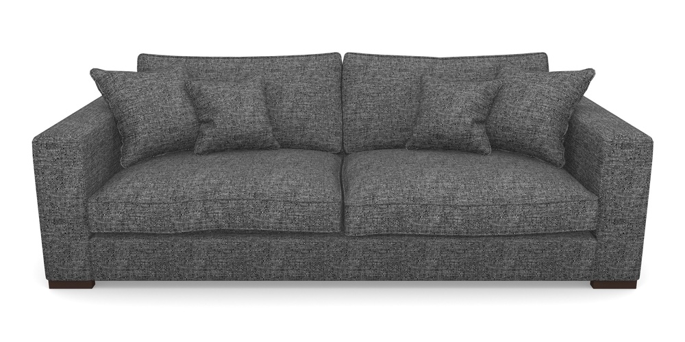 Product photograph of Stourhead 4 Seater Sofa In Aqua Clean Hove - Charcoal from Sofas and Stuff Limited