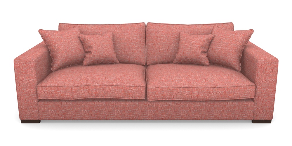 Product photograph of Stourhead 4 Seater Sofa In Aqua Clean Hove - Chilli from Sofas and Stuff Limited
