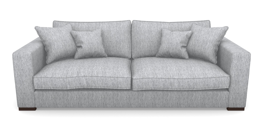 Product photograph of Stourhead 4 Seater Sofa In Aqua Clean Tenby - Silver from Sofas and Stuff Limited