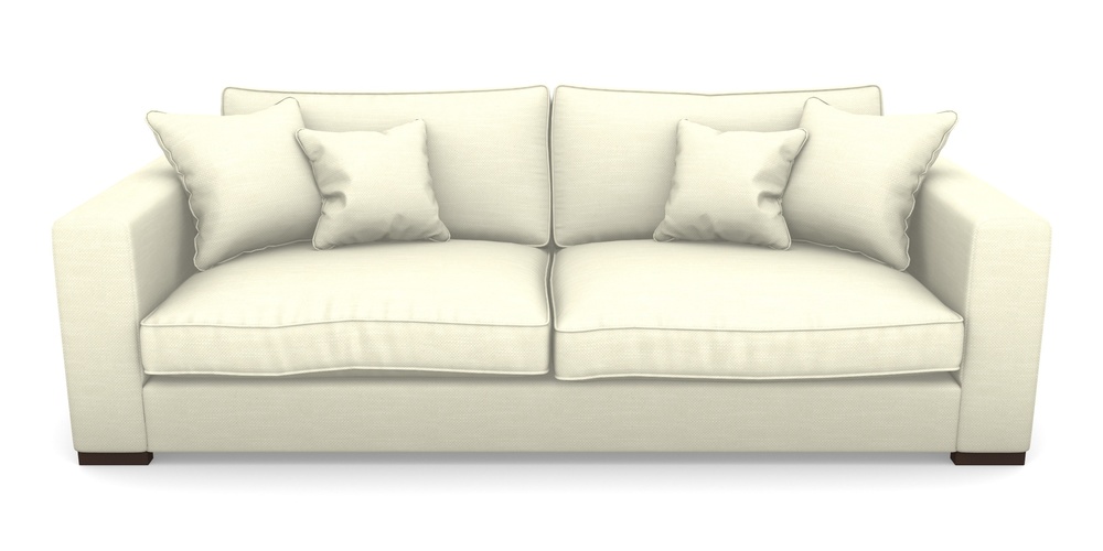 Product photograph of Stourhead 4 Seater Sofa In Basket Weave - Cream from Sofas and Stuff Limited