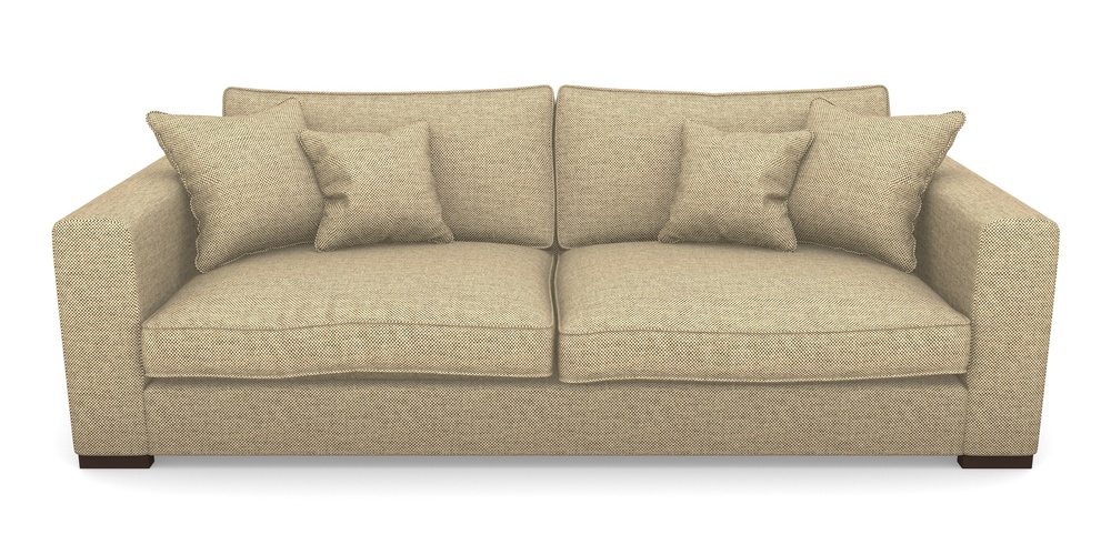 Product photograph of Stourhead 4 Seater Sofa In Basket Weave - Ebony from Sofas and Stuff Limited