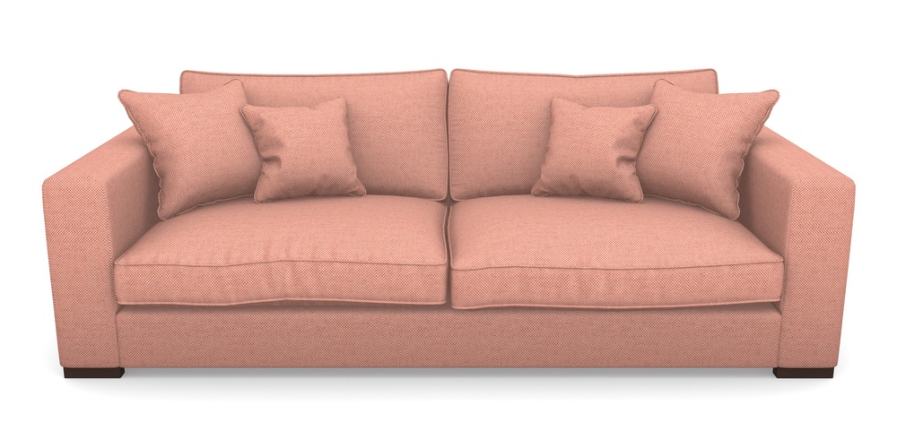 Product photograph of Stourhead 4 Seater Sofa In Basket Weave - Peony from Sofas and Stuff Limited