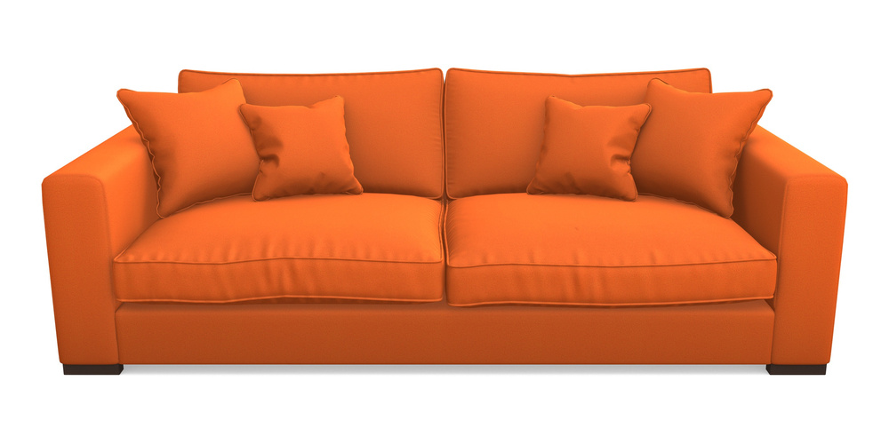 Product photograph of Stourhead 4 Seater Sofa In Clever Glossy Velvet - Seville from Sofas and Stuff Limited