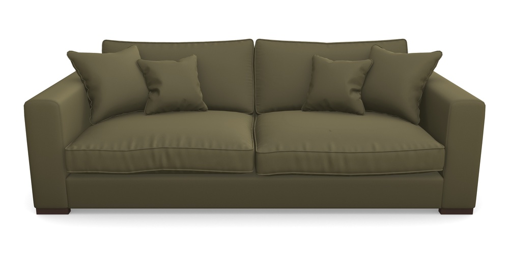 Product photograph of Stourhead 4 Seater Sofa In Clever Glossy Velvet - Sherwood from Sofas and Stuff Limited