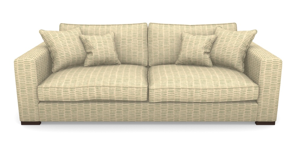 Product photograph of Stourhead 4 Seater Sofa In Cloth 18 - Daub - Fennel from Sofas and Stuff Limited