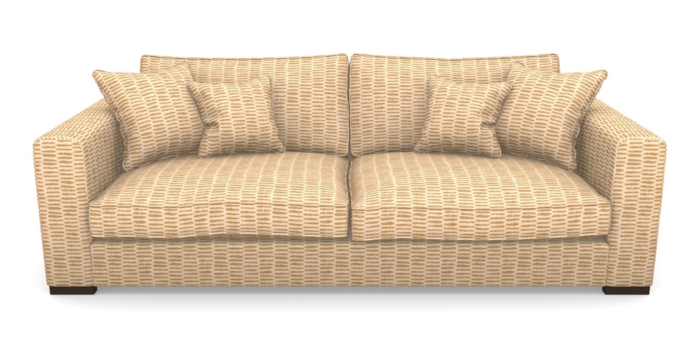 Product photograph of Stourhead 4 Seater Sofa In Cloth 18 - Daub - Fudge from Sofas and Stuff Limited