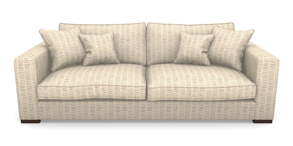 Product photograph of Stourhead 4 Seater Sofa In Cloth 18 - Daub - Lavender from Sofas and Stuff Limited