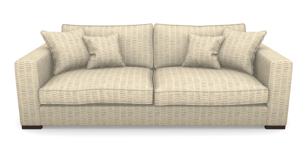 Product photograph of Stourhead 4 Seater Sofa In Cloth 18 - Daub - Monsoon from Sofas and Stuff Limited