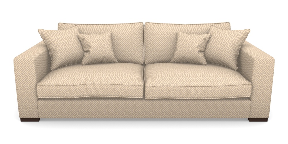 Product photograph of Stourhead 4 Seater Sofa In Cloth 18 - Key - Berry from Sofas and Stuff Limited