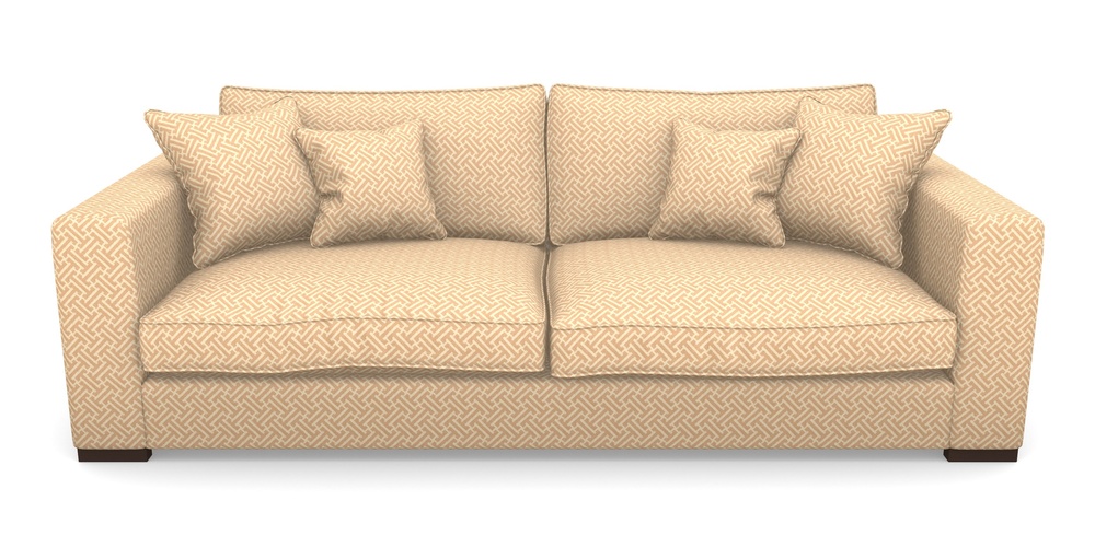 Product photograph of Stourhead 4 Seater Sofa In Cloth 18 - Key - Fudge from Sofas and Stuff Limited