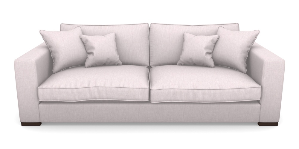 Product photograph of Stourhead 4 Seater Sofa In Clever Cotton Mix - Blush from Sofas and Stuff Limited