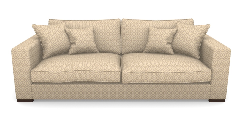 Product photograph of Stourhead 4 Seater Sofa In Cloth 18 - Tile - Berry from Sofas and Stuff Limited