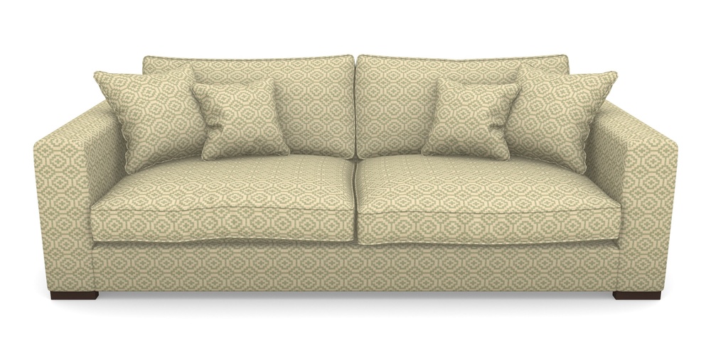 Product photograph of Stourhead 4 Seater Sofa In Cloth 18 - Tile - Fennel from Sofas and Stuff Limited