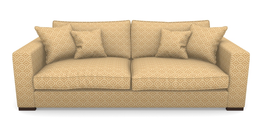 Product photograph of Stourhead 4 Seater Sofa In Cloth 18 - Tile - Fudge from Sofas and Stuff Limited