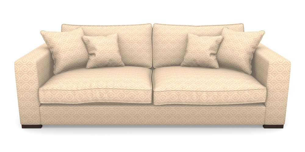 Product photograph of Stourhead 4 Seater Sofa In Cloth 18 - Tile - Rose from Sofas and Stuff Limited