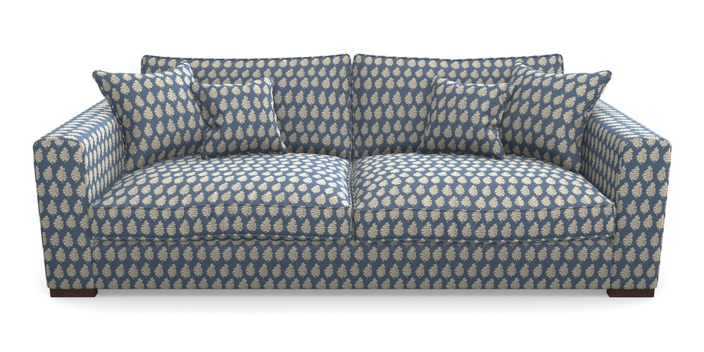 Product photograph of Stourhead 4 Seater Sofa In Cloth 21 - Oak Leaf - Bilberry from Sofas and Stuff Limited