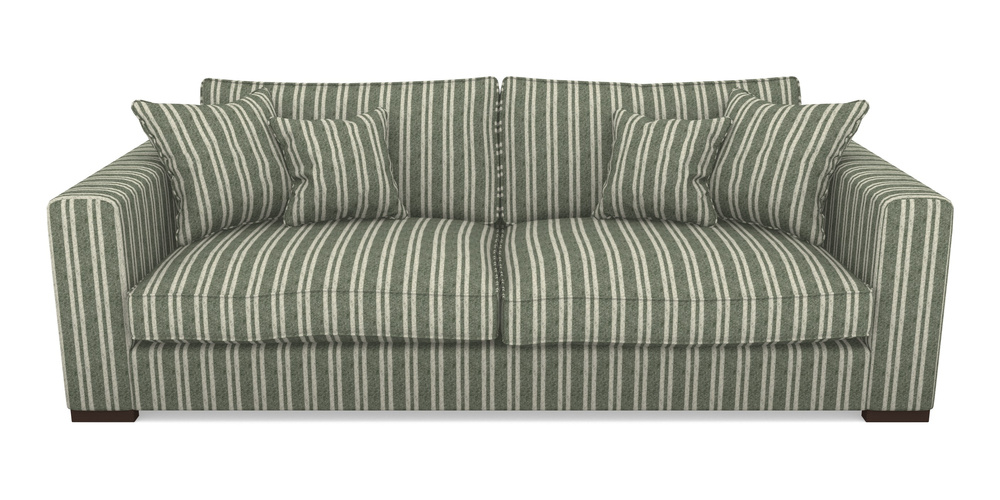 Product photograph of Stourhead 4 Seater Sofa In Cloth 22 - Barcode - Courgette from Sofas and Stuff Limited