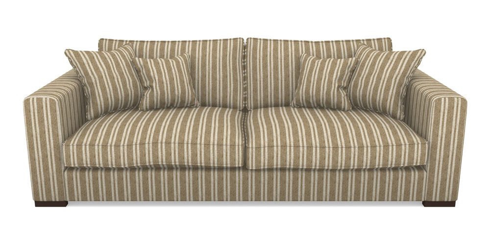 Product photograph of Stourhead 4 Seater Sofa In Cloth 22 - Barcode - Fallen Leaf from Sofas and Stuff Limited