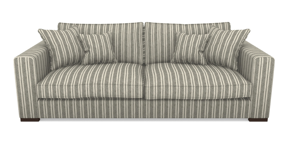 Product photograph of Stourhead 4 Seater Sofa In Cloth 22 - Barcode - Seal from Sofas and Stuff Limited