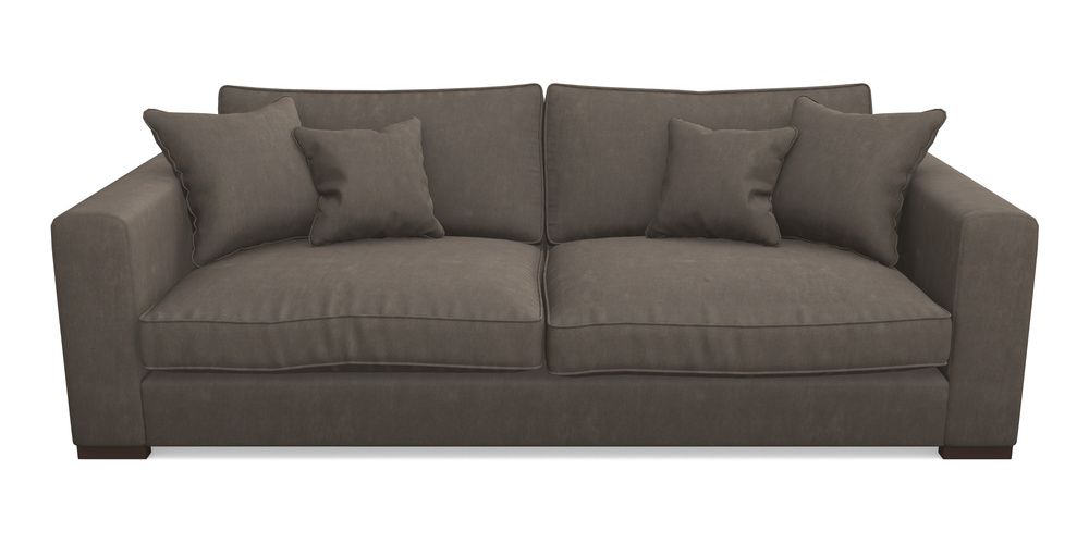Product photograph of Stourhead 4 Seater Sofa In Clever Tough And Eco Velvet - Chrome from Sofas and Stuff Limited