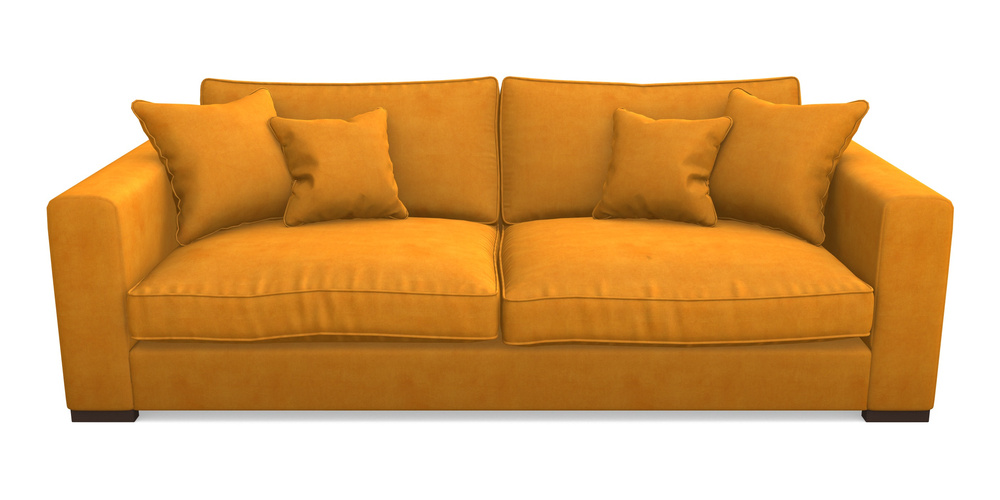 Product photograph of Stourhead 4 Seater Sofa In Clever Tough And Eco Velvet - Spice from Sofas and Stuff Limited