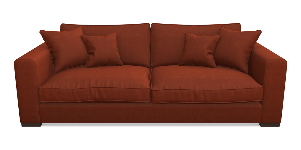 Product photograph of Stourhead 4 Seater Sofa In Clever Tough And Eco Velvet - Tawny from Sofas and Stuff Limited