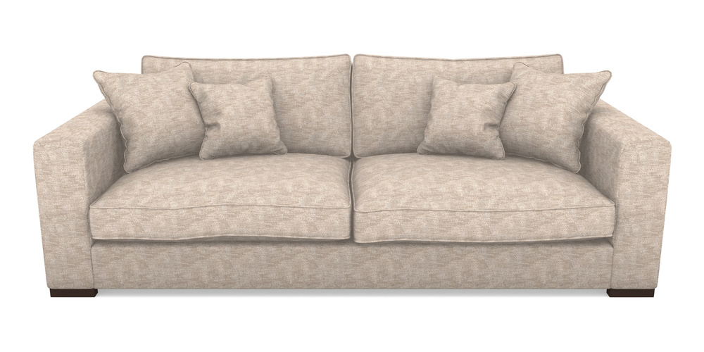 Product photograph of Stourhead 4 Seater Sofa In Cloth 20 - Design 4 - Natural Slub from Sofas and Stuff Limited