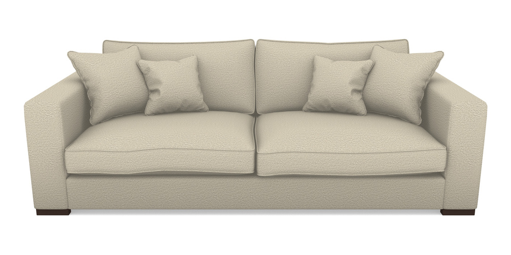 Product photograph of Stourhead 4 Seater Sofa In Cloth 20 - Design 6 - Natural Linen from Sofas and Stuff Limited