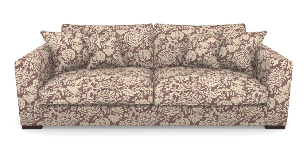 Product photograph of Stourhead 4 Seater Sofa In V A Brompton Collection - Flowering Kale - Cacao from Sofas and Stuff Limited