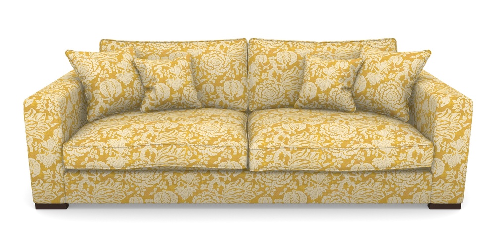 Product photograph of Stourhead 4 Seater Sofa In V A Brompton Collection - Flowering Kale - Corn from Sofas and Stuff Limited