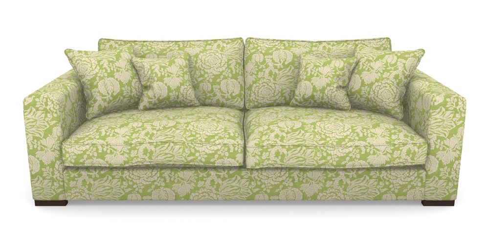 Product photograph of Stourhead 4 Seater Sofa In V A Brompton Collection - Flowering Kale - Lime from Sofas and Stuff Limited