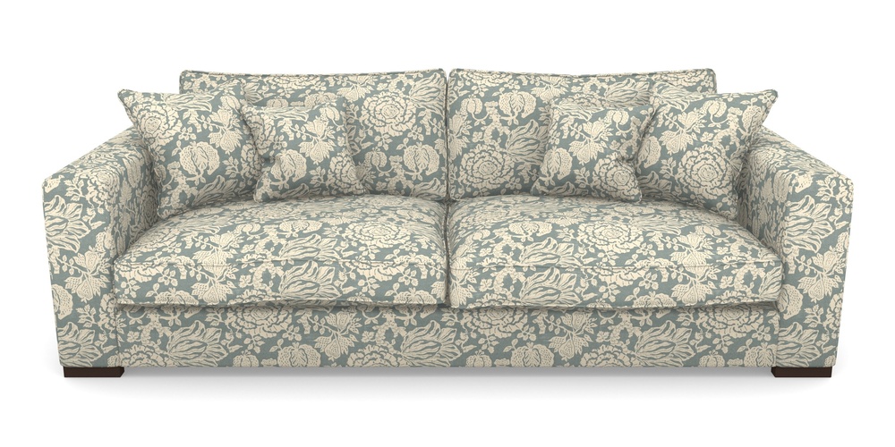 Product photograph of Stourhead 4 Seater Sofa In V A Brompton Collection - Flowering Kale - Pebble from Sofas and Stuff Limited