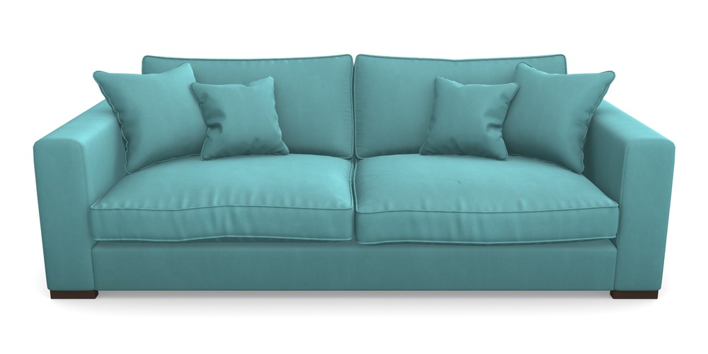 Product photograph of Stourhead 4 Seater Sofa In House Clever Velvet - Duck Egg from Sofas and Stuff Limited