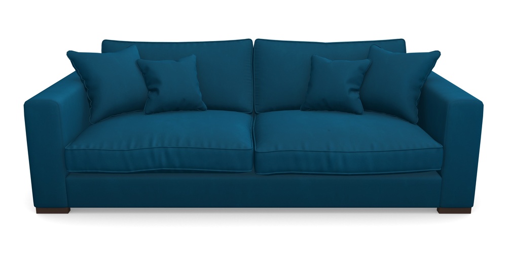 Product photograph of Stourhead 4 Seater Sofa In House Clever Velvet - Ocean from Sofas and Stuff Limited
