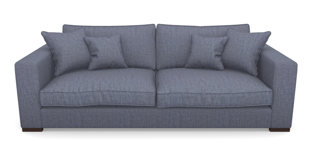 Product photograph of Stourhead 4 Seater Sofa In House Plain - Denim from Sofas and Stuff Limited