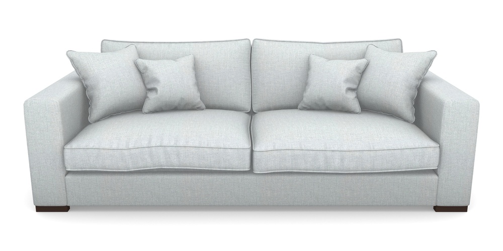 Product photograph of Stourhead 4 Seater Sofa In House Plain - Silver from Sofas and Stuff Limited