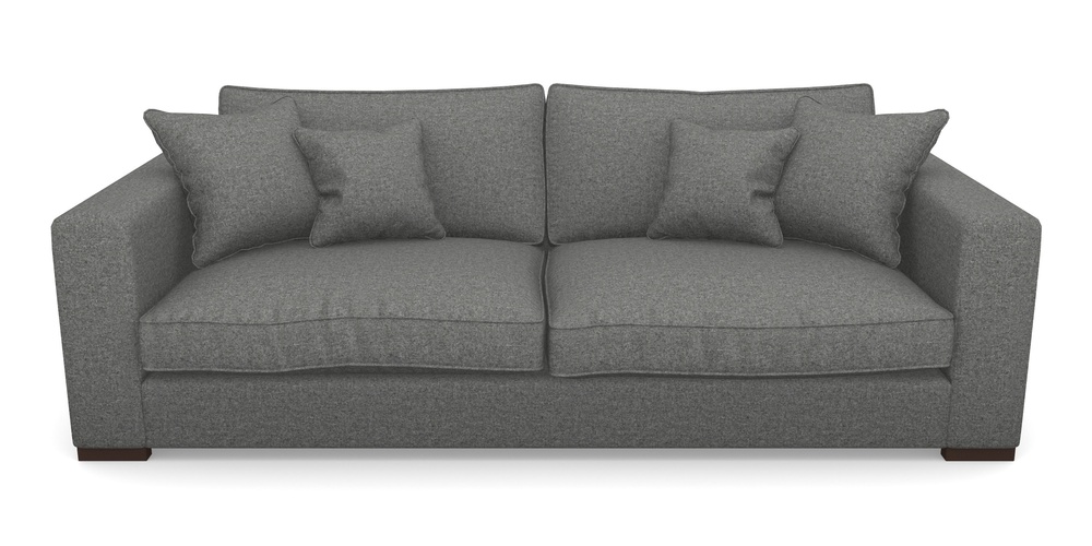 Product photograph of Stourhead 4 Seater Sofa In House Wool - Nickel from Sofas and Stuff Limited