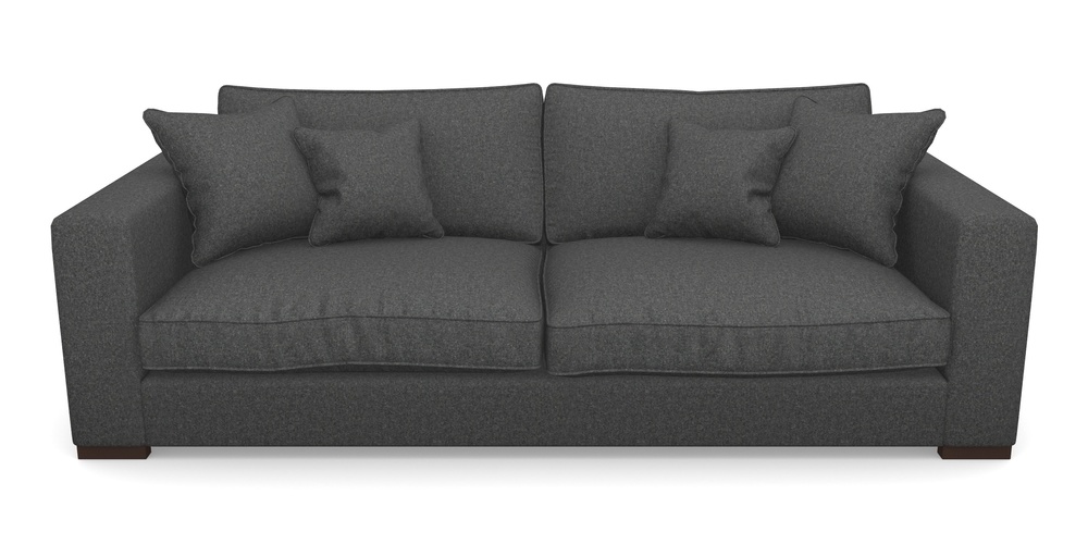 Product photograph of Stourhead 4 Seater Sofa In House Wool - Slate from Sofas and Stuff Limited