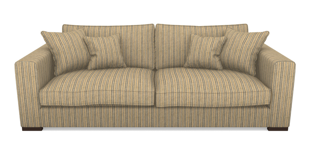 Product photograph of Stourhead 4 Seater Sofa In Cloth 22 Weaves - North Cascades - Amber from Sofas and Stuff Limited