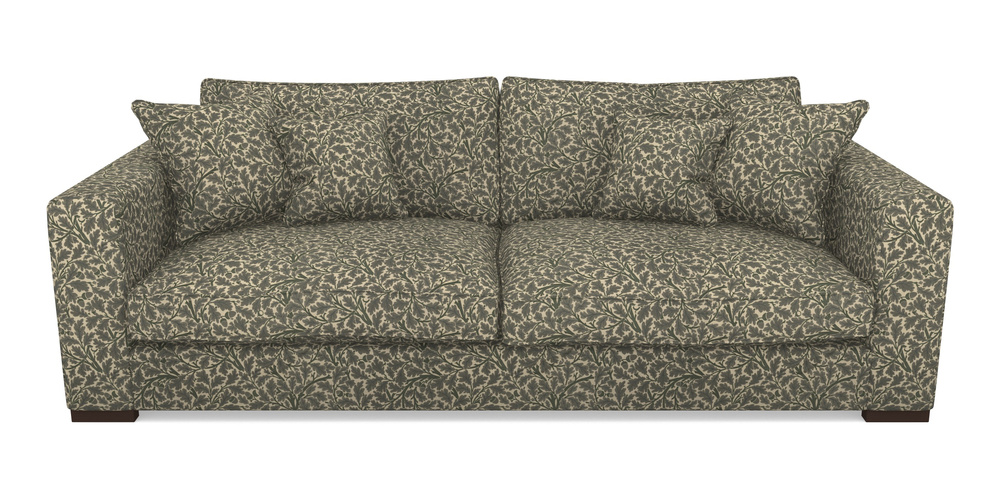 Product photograph of Stourhead 4 Seater Sofa In V A Drawn From Nature Collection - Oak Tree - Dark Green from Sofas and Stuff Limited