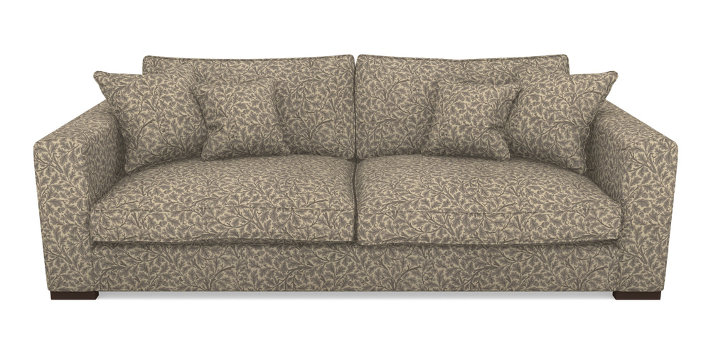 Product photograph of Stourhead 4 Seater Sofa In V A Drawn From Nature Collection - Oak Tree - Grey from Sofas and Stuff Limited