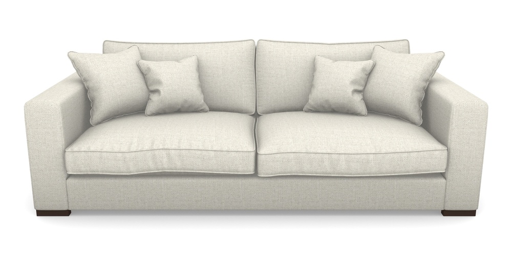 Product photograph of Stourhead 4 Seater Sofa In Smart Herringbone - Natural from Sofas and Stuff Limited