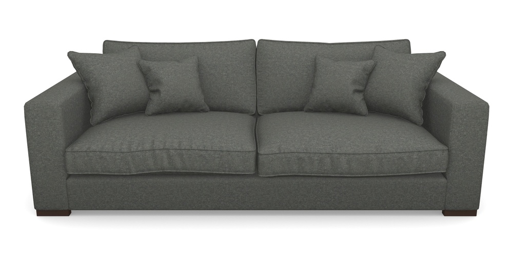 Product photograph of Stourhead 4 Seater Sofa In Soft Wool - Armour from Sofas and Stuff Limited