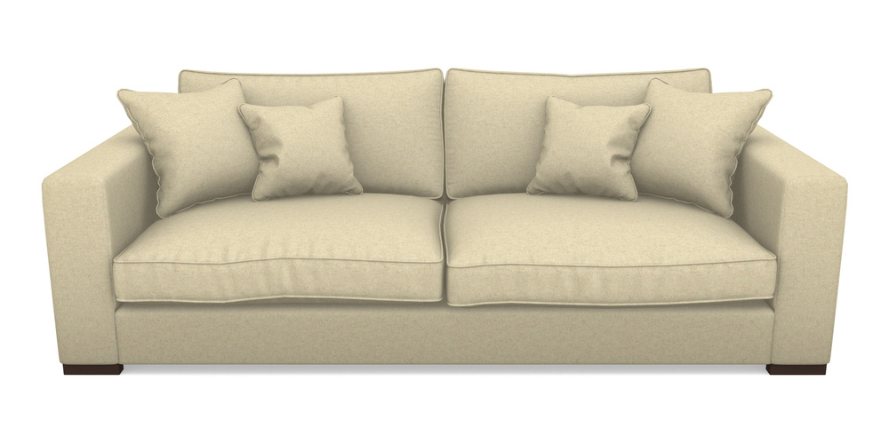 Product photograph of Stourhead 4 Seater Sofa In Soft Wool - Wisp from Sofas and Stuff Limited