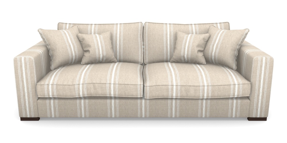 Product photograph of Stourhead 4 Seater Sofa In Ullswater Linen - Chalk from Sofas and Stuff Limited